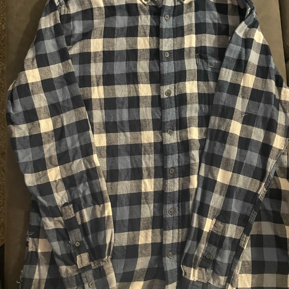 croft & barrow Other - Plaid Button-Up Shirt in Blue and White